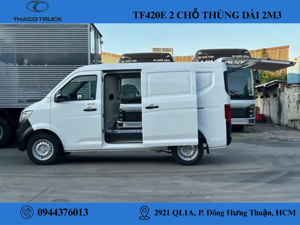 xe van thaco 2 chỗ thùng dài 2m3