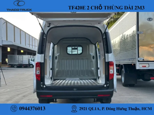 xe van 2 chỗ bản e (4) xe van thaco 2 chỗ thùng dài 2m3