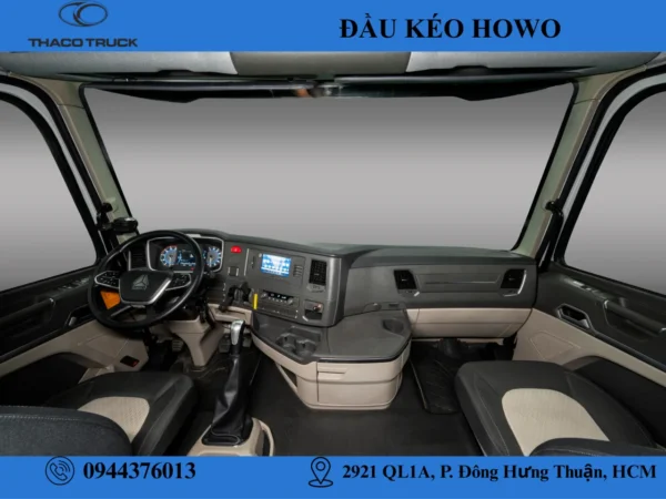 nội thất đầu kéo howo (1) đầu kéo howo