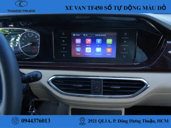 nội thất xe van thaco (2) THACO TF450 MÀU ĐỎ