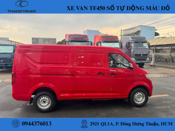 xe van TF450 màu đỏ (2) THACO TF450 MÀU ĐỎ