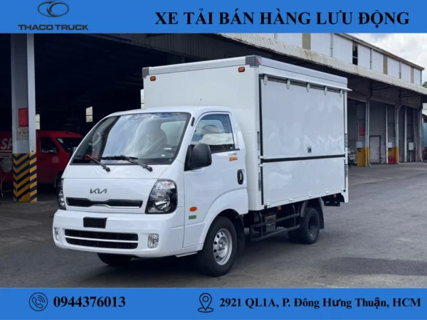 kia k200 bán hàng lưu động (1) XE TẢI KIA K200 BÁN HÀNG LƯU ĐỘNG | THÙNG DÀI 3M2 | TẢI TRỌNG 1T49