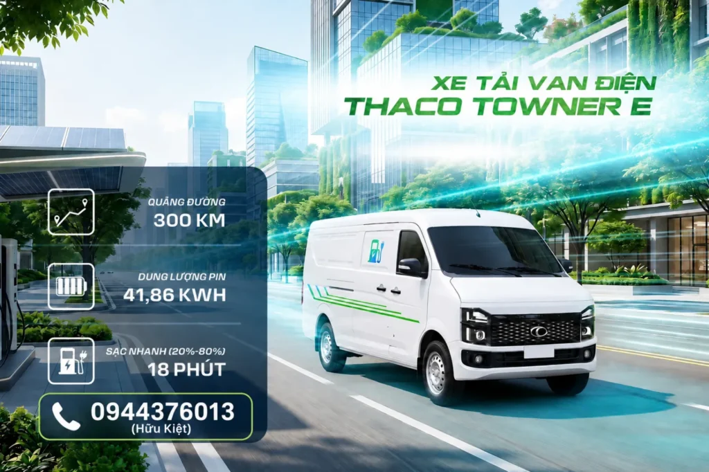 xe van điện thaco