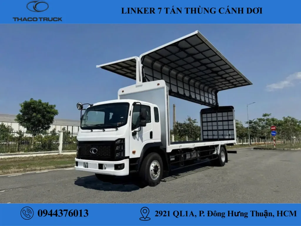 thaco linker t2-16 thùng cánh dơi