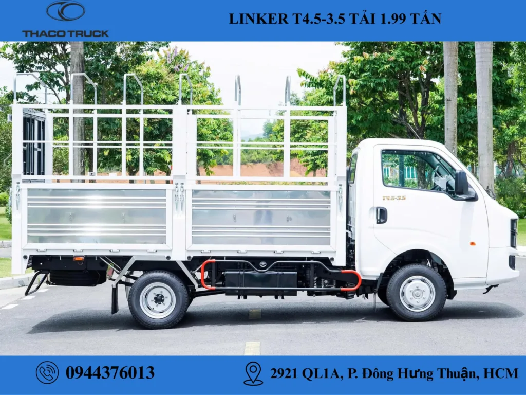 thaco linker t4.5-3.5 thùng mui bạt
