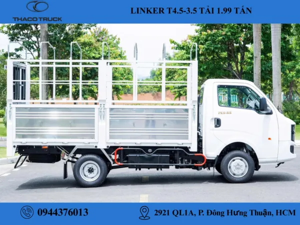 thaco linker t4.5-3.5 thùng mui bạt