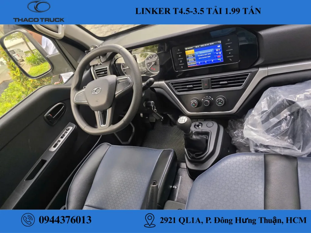 thaco linker t4.5-3.5 thùng mui bạt