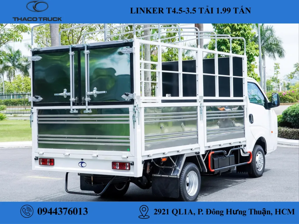 thaco linker t4.5-3.5 thùng mui bạt