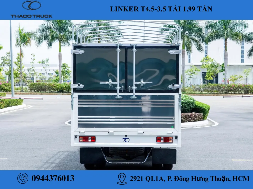 thaco linker t4.5-3.5 thùng mui bạt