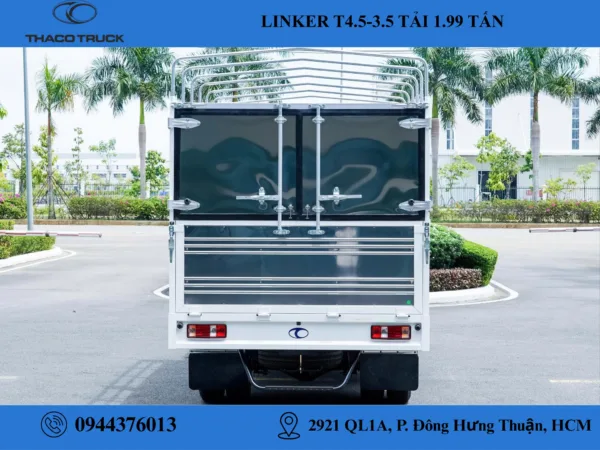 thaco linker t4.5-3.5 thùng mui bạt