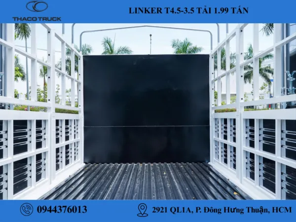 thaco linker t4.5-3.5 thùng mui bạt