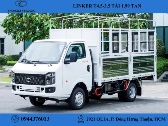 thaco linker t4.5-3.5 thùng mui bạt