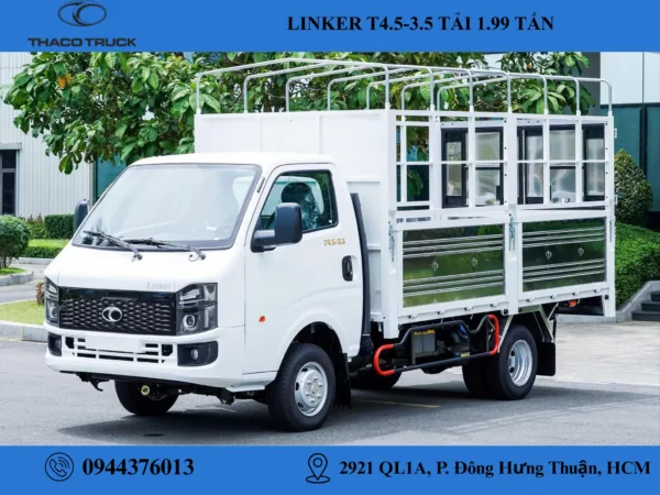thaco linker t4.5-3.5 thùng mui bạt