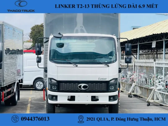 thaco linker t2-13 thùng kín (1) xe tải 7.6 tấn thaco linker t2-13 thùng kín