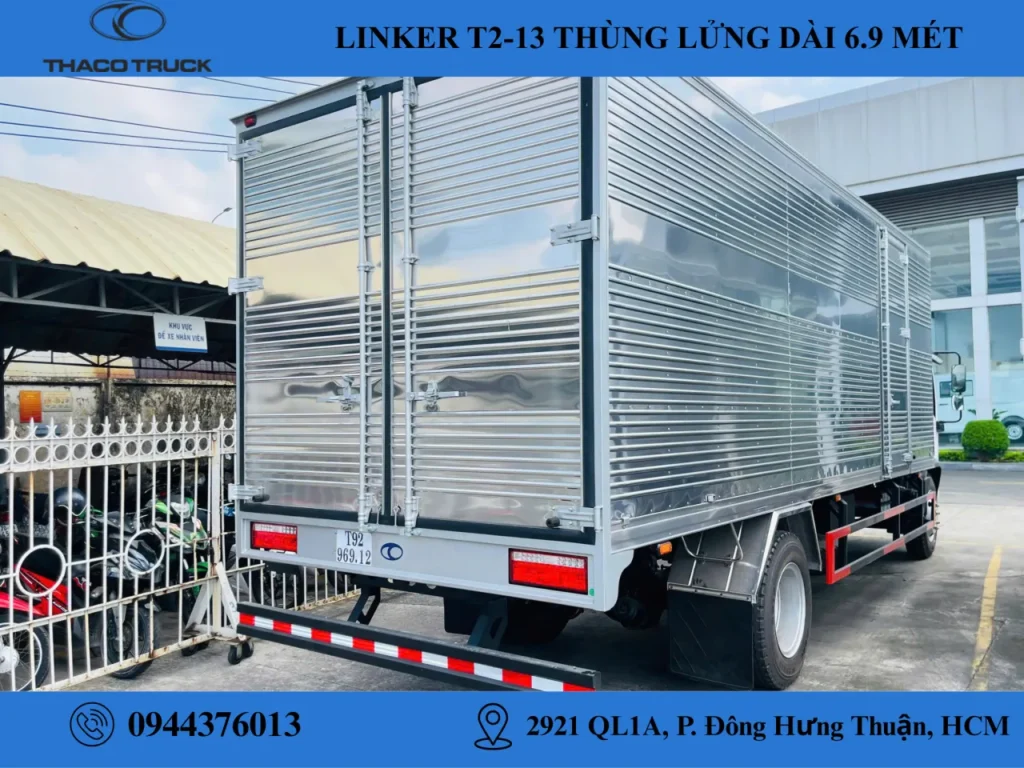 xe tải 7.6 tấn thaco linker t2-13 thùng kín
