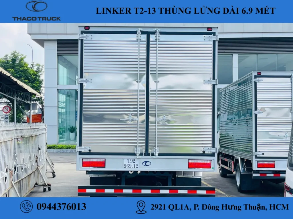 xe tải 7.6 tấn thaco linker t2-13 thùng kín
