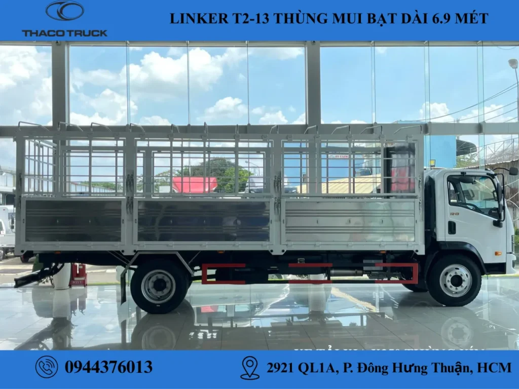 xe tải 7.5 tấn thaco linker t2-13 thùng mui bạt