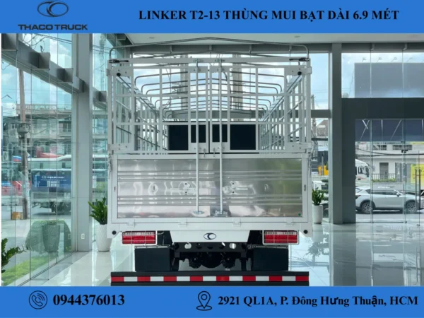 thaco linker t2-13 thùng mui bạt (6) xe tải 7.5 tấn thaco linker t2-13 thùng mui bạt