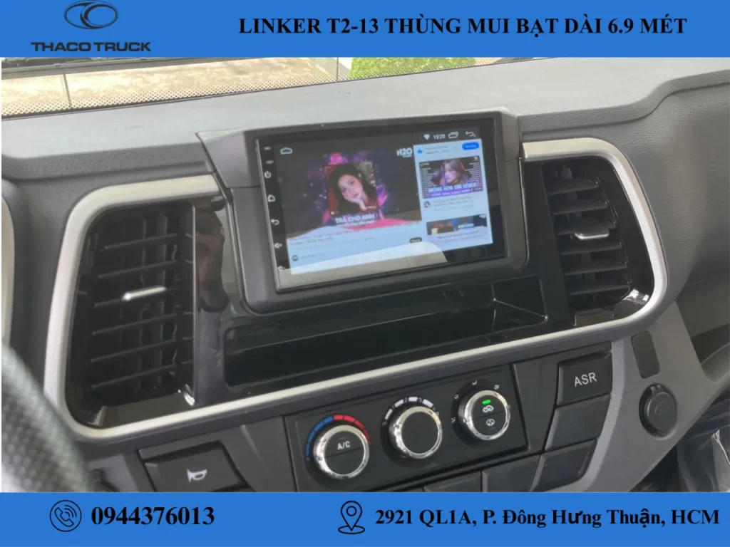 xe tải 7.5 tấn thaco linker t2-13 thùng mui bạt