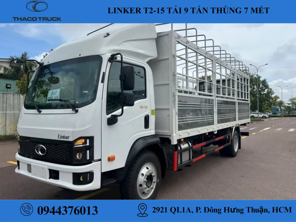 thaco linker t2-15 thùng mui bạt