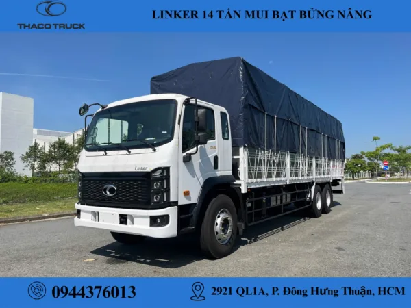 THACO LINKER T2-24 THÙNG MUI BẠT BỬNG NÂNG (1) thaco linker t2-24 thùng mui bạt bửng nâng