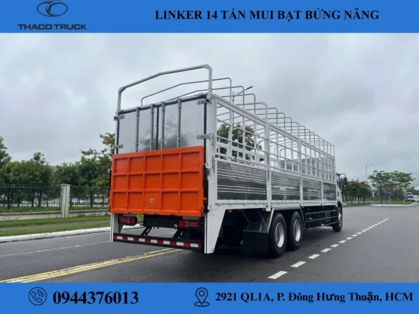 THACO LINKER T2-24 THÙNG MUI BẠT BỬNG NÂNG (4) thaco linker t2-24 thùng mui bạt bửng nâng