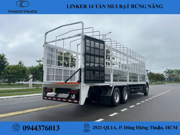 THACO LINKER T2-24 THÙNG MUI BẠT BỬNG NÂNG (5) thaco linker t2-24 thùng mui bạt bửng nâng