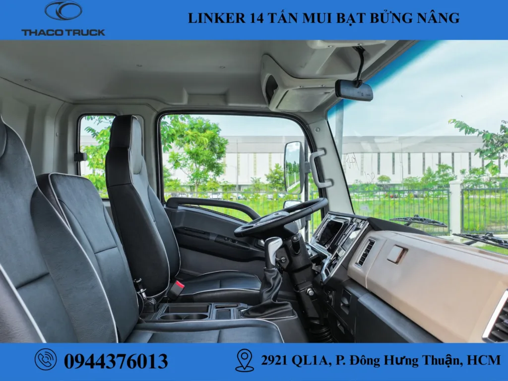 thaco linker t2-24 thùng mui bạt bửng nâng